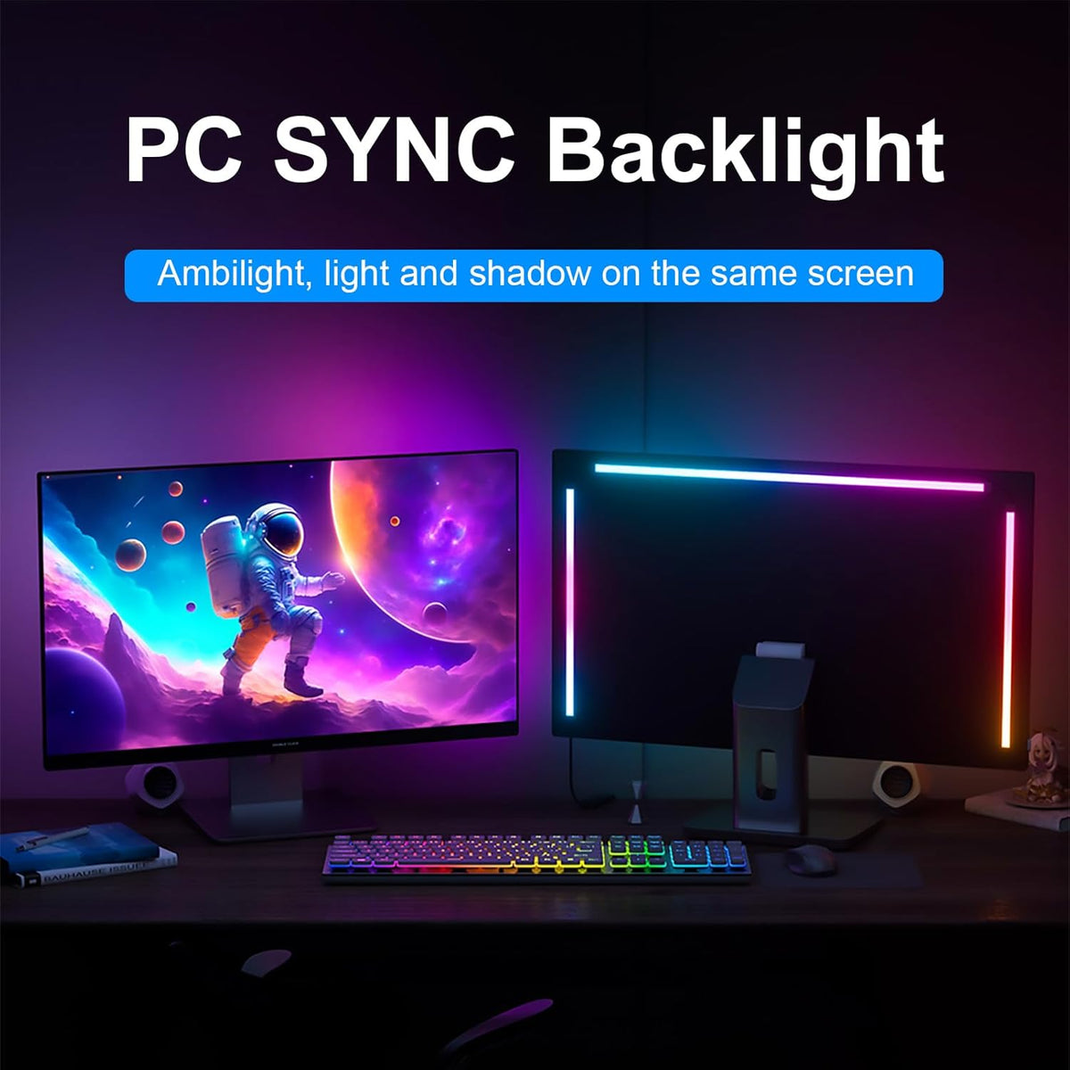 RGB LED Monitor Backlight Strip for Gaming & PC