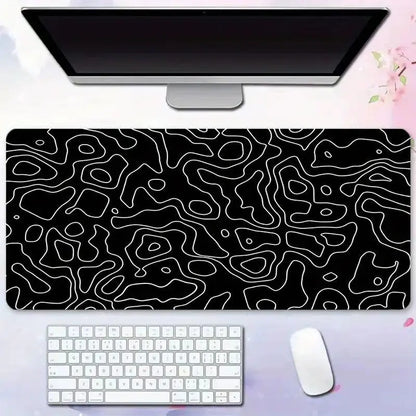 Large Non-Slip Line Pattern Gaming Mouse Mat