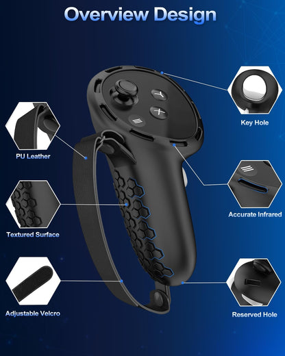VR Controller Grip Covers for Oculus Quest 3