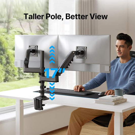 Dual-Arm Monitor Mount